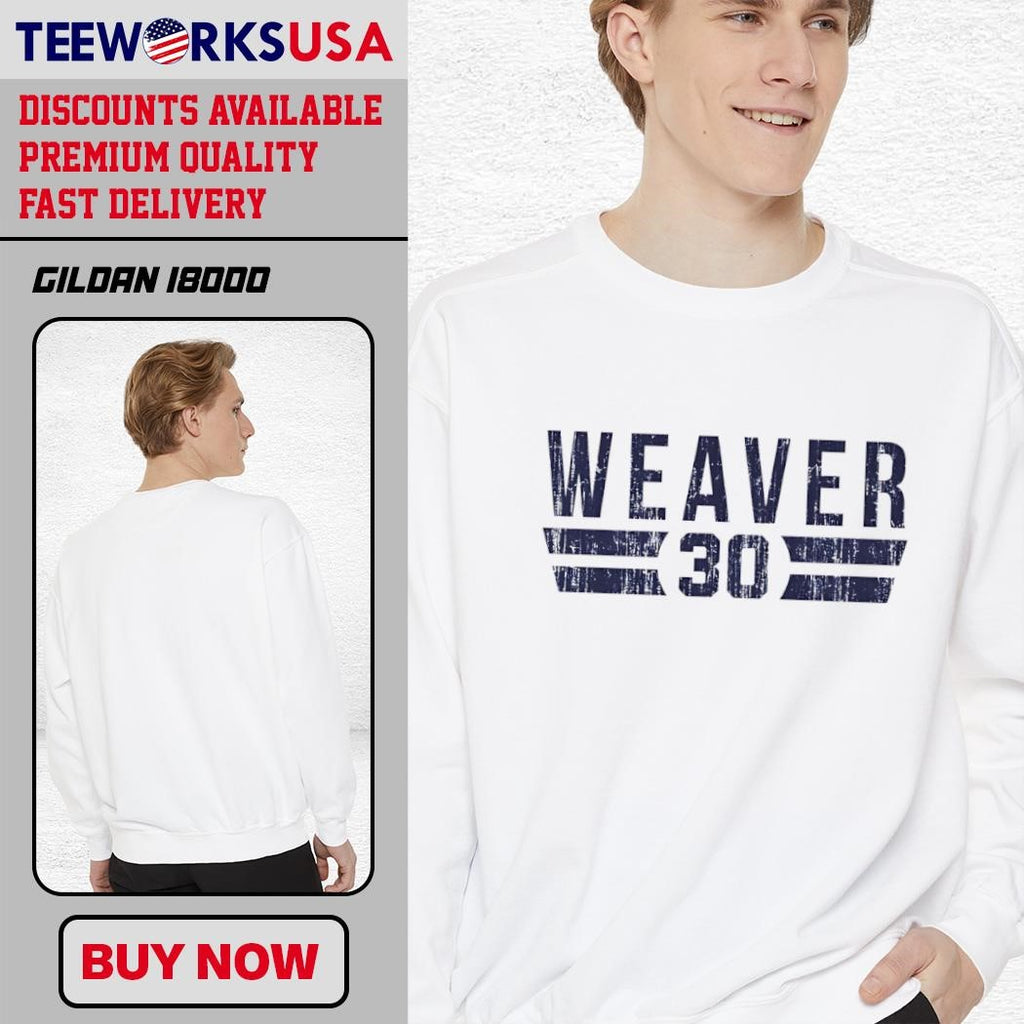 Luke Weaver 30 New York Y Font vintage - Adult & Kids T-Shirts, Sweatshirts & Hoodies apparel design preview 3