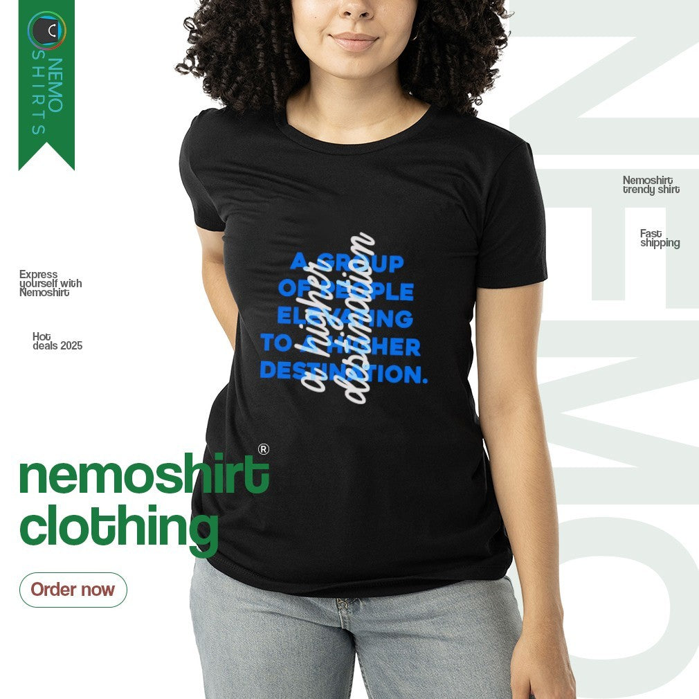 A higher destination group of people elevating to - Adult & Kids T-Shirts, Sweatshirts & Hoodies apparel design preview 3