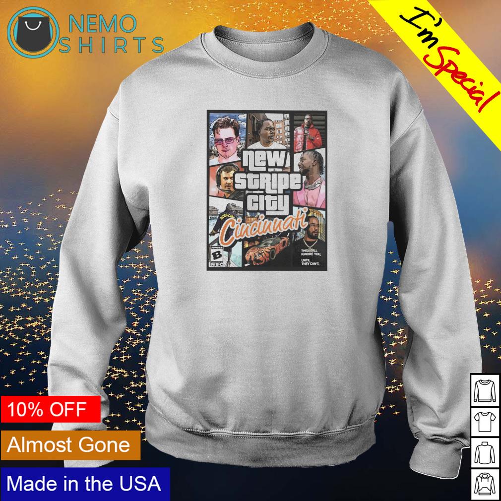 GTA New Stripe City Cincinnati - Adult & Kids T-Shirts, Sweatshirts & Hoodies apparel design preview 4