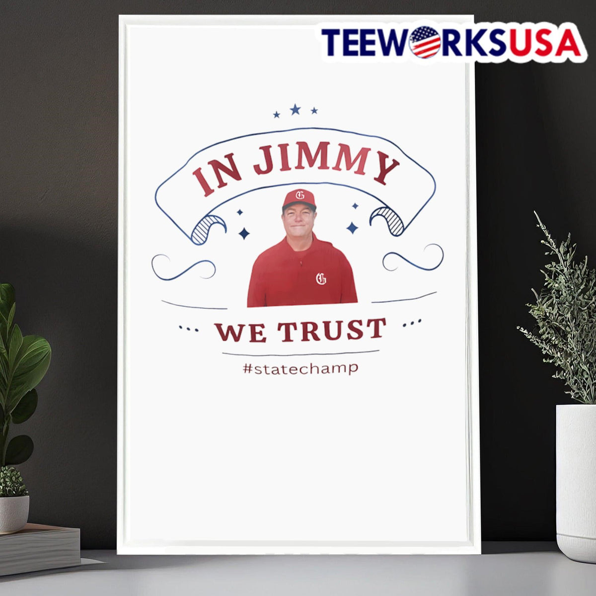 In Jimmy we trust State Champ - Adult & Kids T-Shirts, Sweatshirts & Hoodies apparel design preview 6