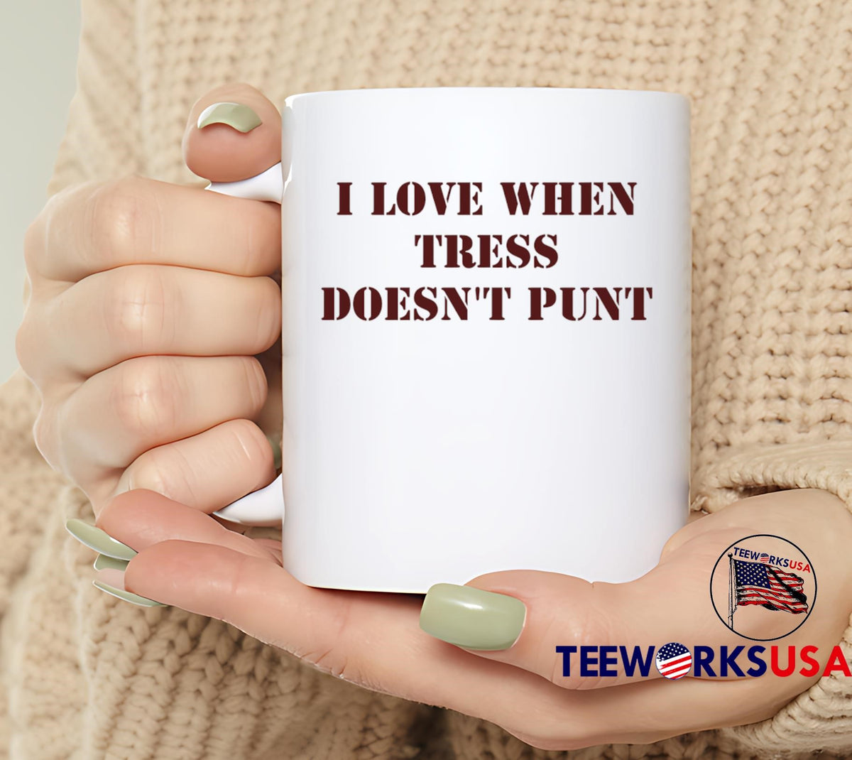 I Love When Tress Doesn't Punt letter - Adult & Kids T-Shirts, Sweatshirts & Hoodies apparel design preview 6