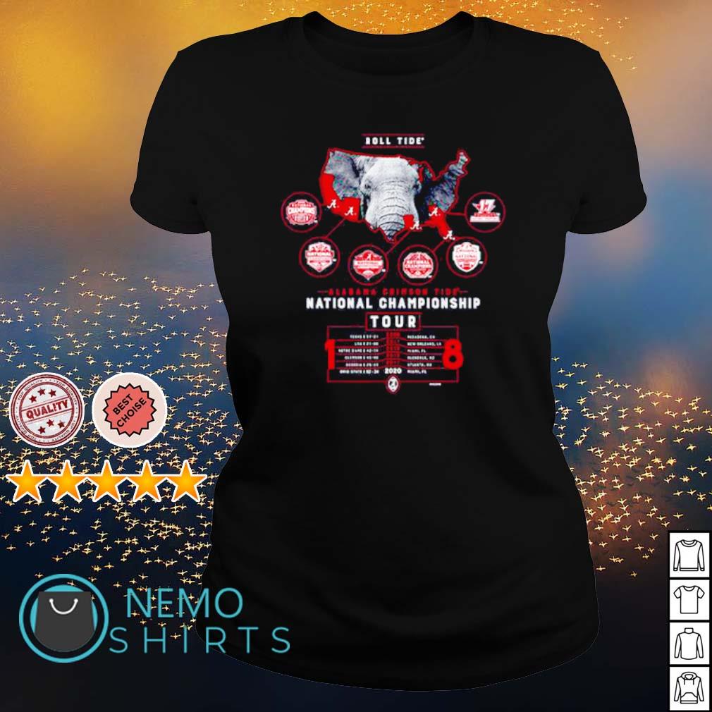18 time national champions Alabama championship tour - Adult & Kids T-Shirts, Sweatshirts & Hoodies apparel design preview 3