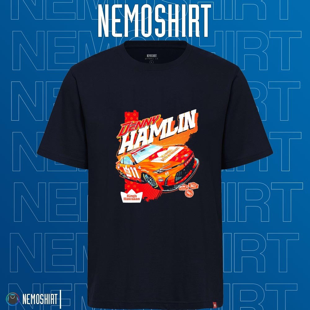 Denny Hamlin Joe Gibbs racing King's Hawaiian car - Adult & Kids T-Shirts, Sweatshirts & Hoodies apparel design preview 1