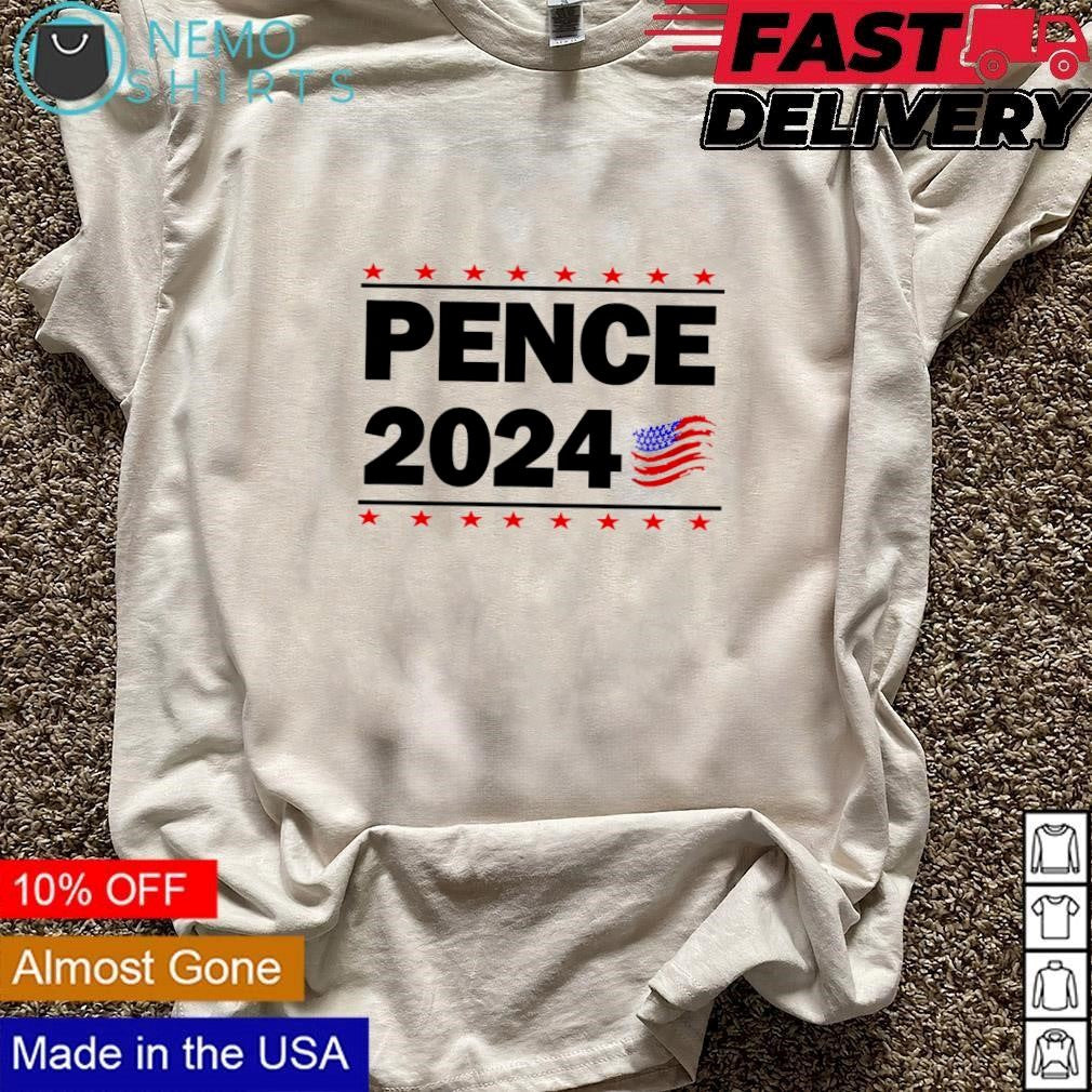 Pence 2024 American flag - Adult & Kids T-Shirts, Sweatshirts & Hoodies apparel design preview 3