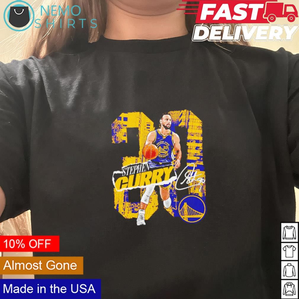 Steph Curry Golden State Warriors number 30 signature - Adult & Kids T-Shirts, Sweatshirts & Hoodies apparel design preview 3