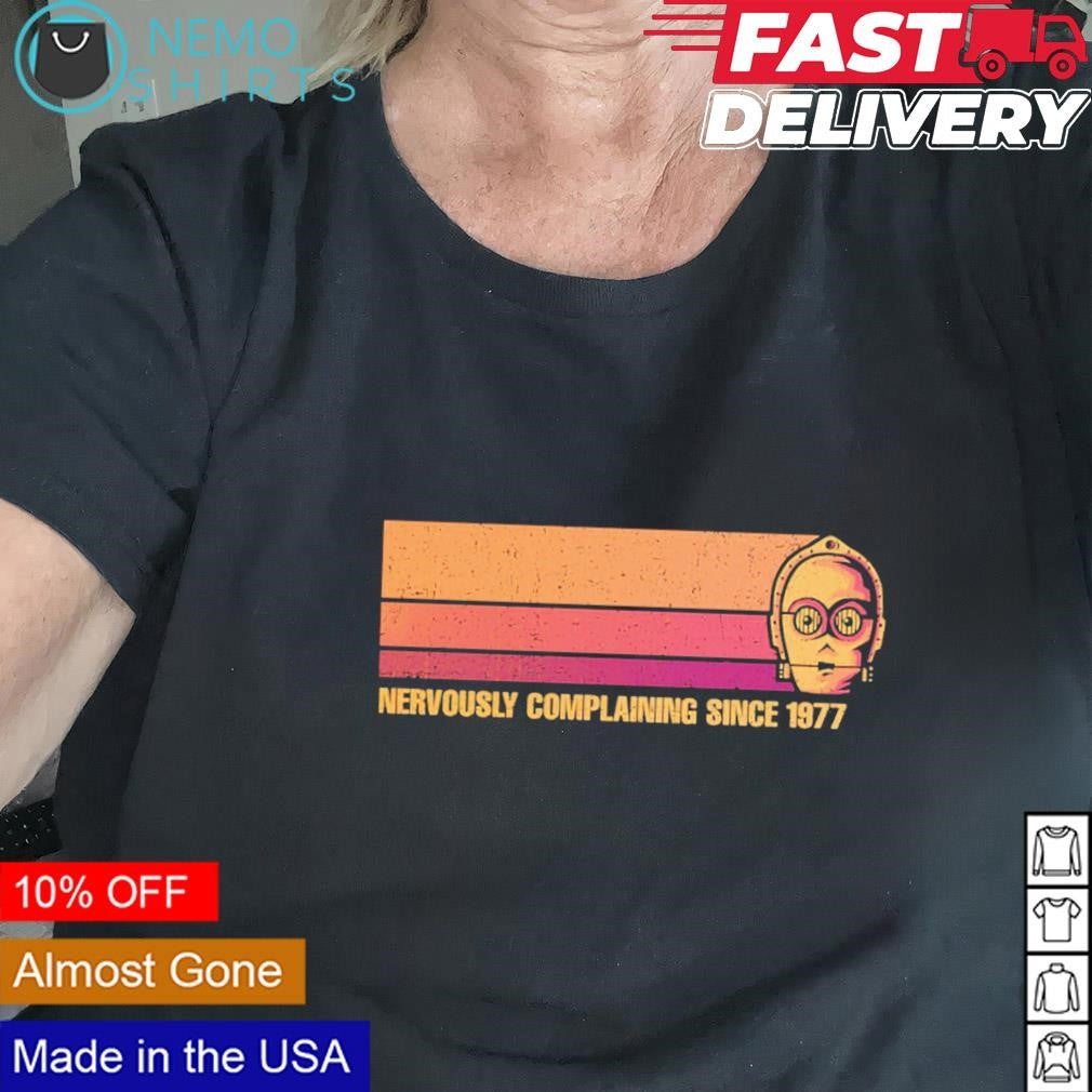 Nervously complaining since 1977 - Adult & Kids T-Shirts, Sweatshirts & Hoodies apparel design preview 2