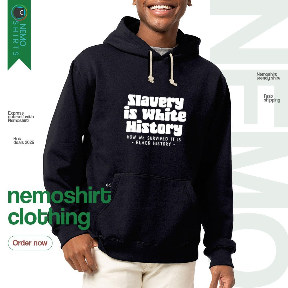 Caitlin Clark wearing slavery is where history how we - Adult & Kids T-Shirts, Sweatshirts & Hoodies apparel design preview 2
