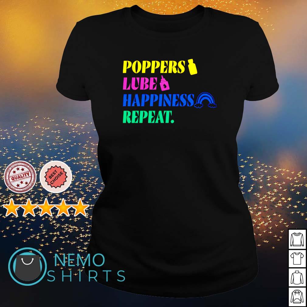 Poppers lube happiness repeat - Adult & Kids T-Shirts, Sweatshirts & Hoodies product image 3