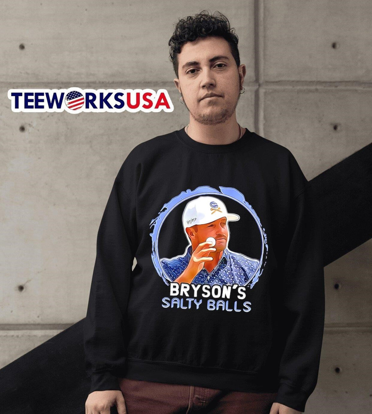 Bryson DeChambeau salty balls - Adult & Kids T-Shirts, Sweatshirts & Hoodies apparel design preview 3