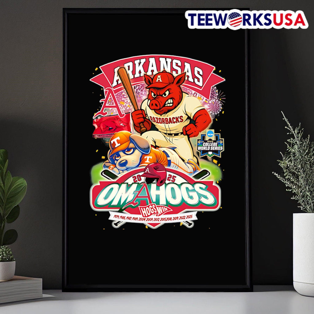 Arkansas Razorbacks 2025 Omahogs mascot - Adult & Kids T-Shirts, Sweatshirts & Hoodies apparel design preview 5