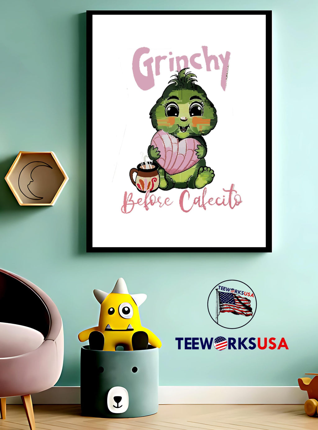 Grinch Belose Calentito funny christmas - Adult & Kids T-Shirts, Sweatshirts & Hoodies apparel design preview 4