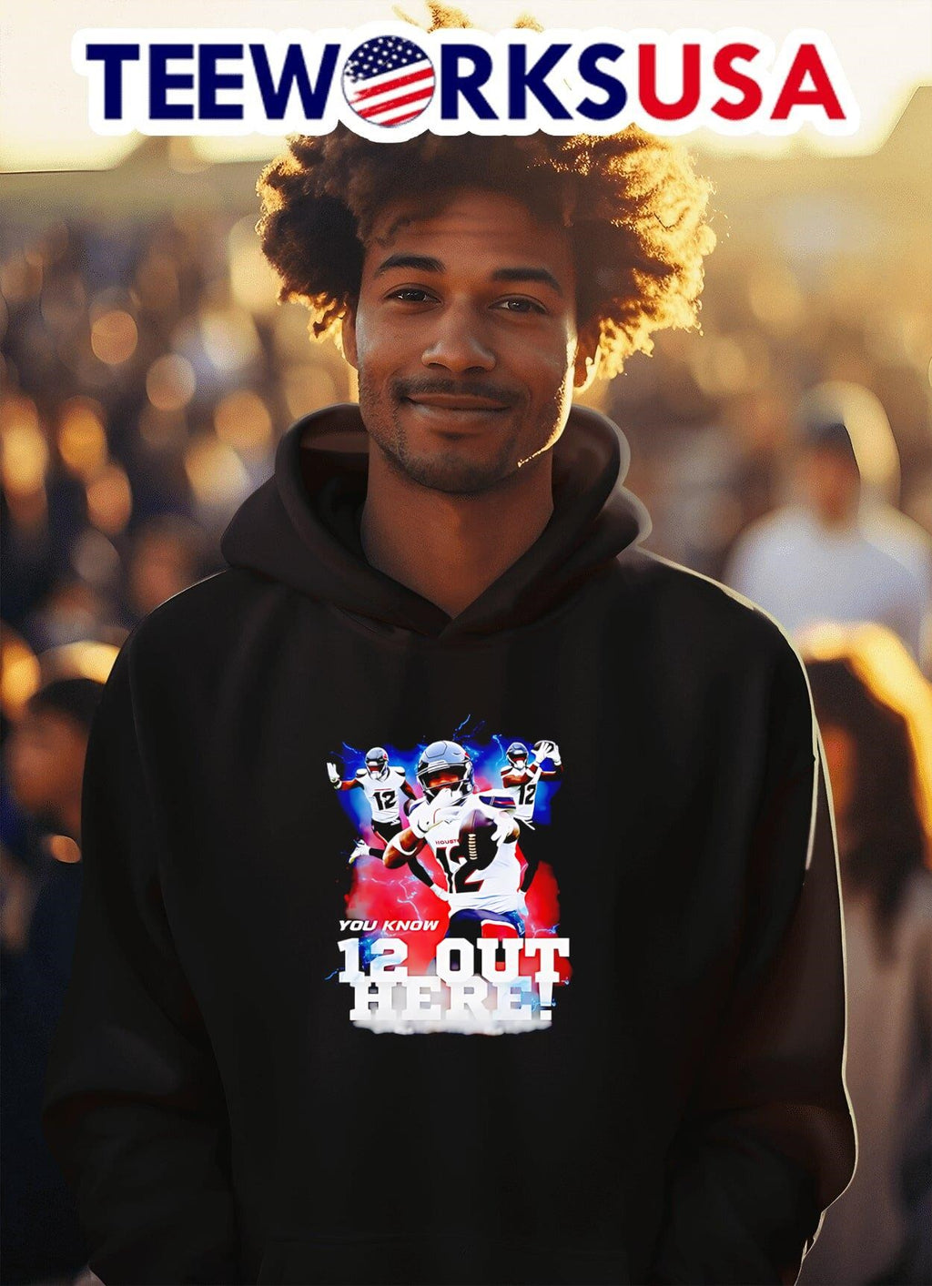 Nico Collins you know 12 out here - Adult & Kids T-Shirts, Sweatshirts & Hoodies apparel design preview 2