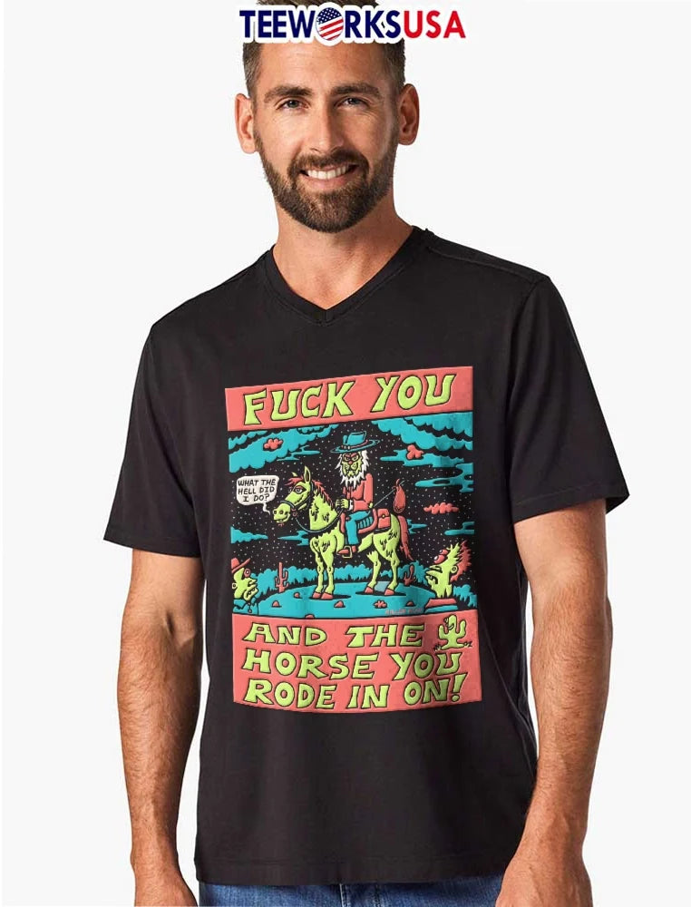 Killer Acid Fuck You And The Horse Rode In On What - Adult & Kids T-Shirts, Sweatshirts & Hoodies apparel design preview 8