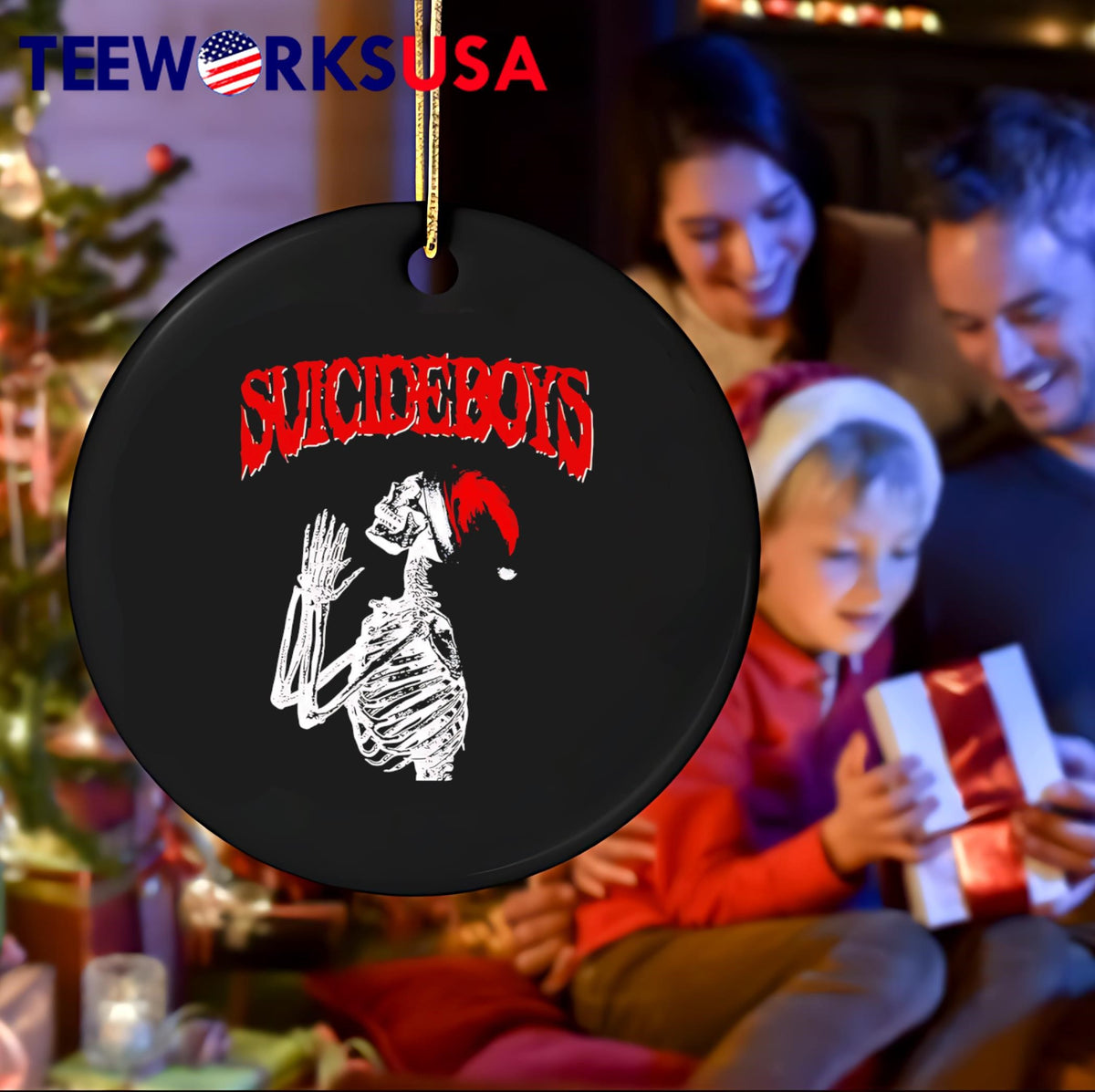 Suicideboys Skeleton christmas - Adult & Kids T-Shirts, Sweatshirts & Hoodies apparel design preview 4
