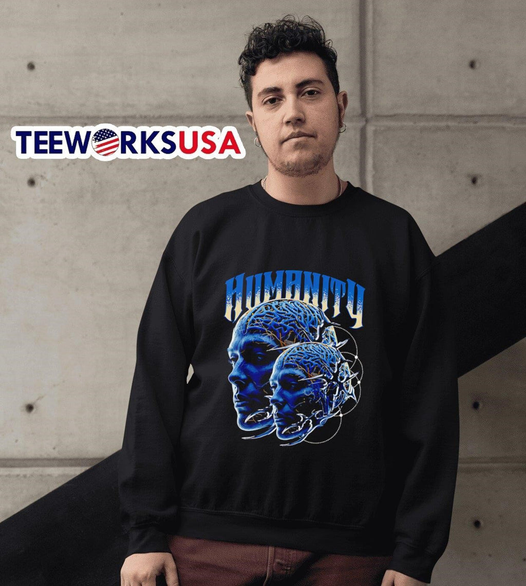 Elon Musk Humanity artificial intelligence - Adult & Kids T-Shirts, Sweatshirts & Hoodies apparel design preview 3