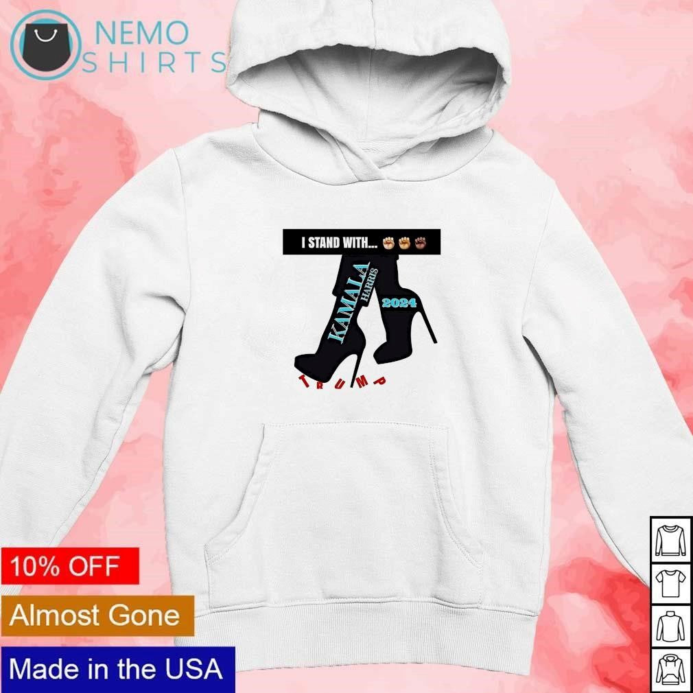 Kamala Harris heels beat Trump I stand with blue - Adult & Kids T-Shirts, Sweatshirts & Hoodies apparel design preview 2