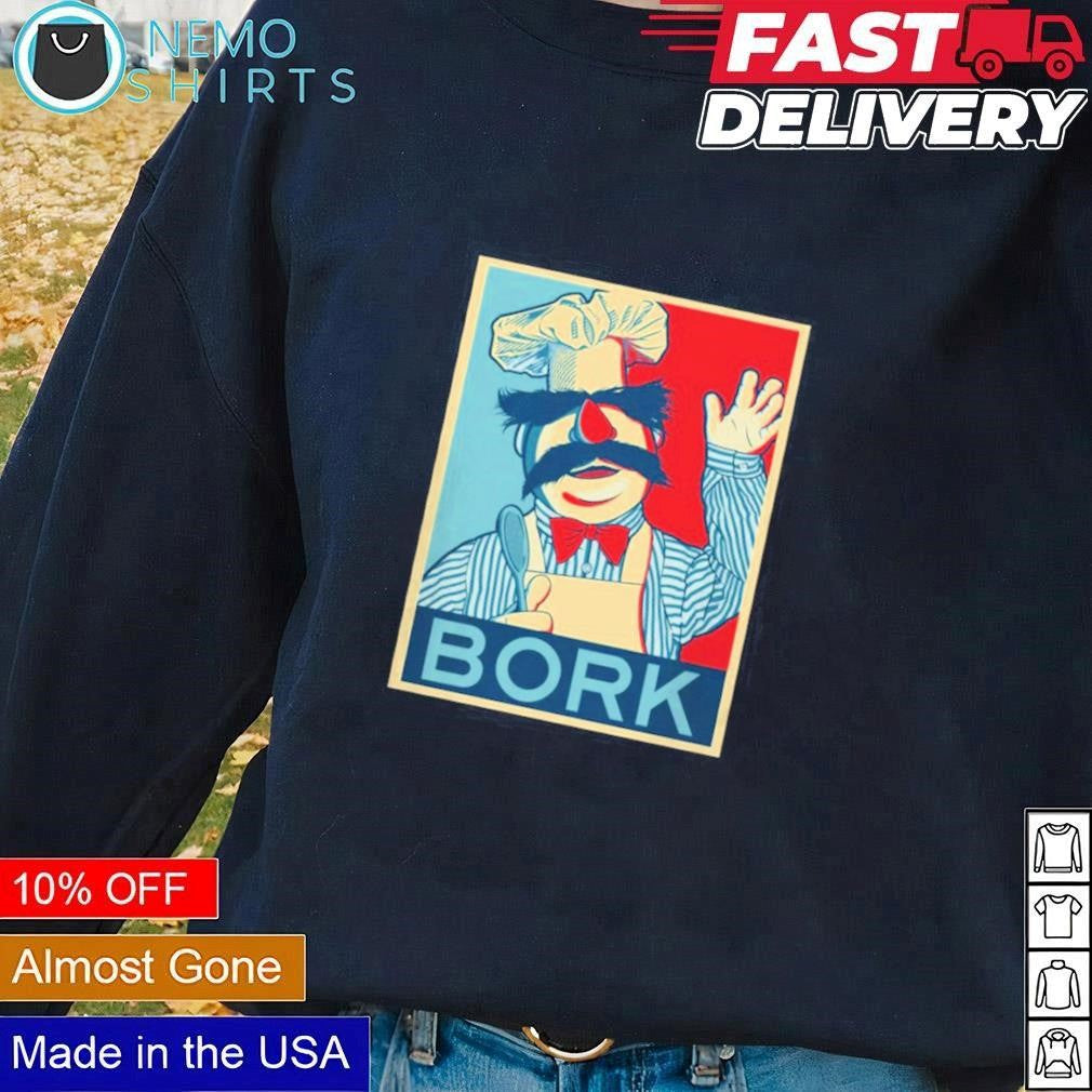 Bork Swedish Chef Shepard Fairey's hope style - Adult & Kids T-Shirts, Sweatshirts & Hoodies apparel design preview 1