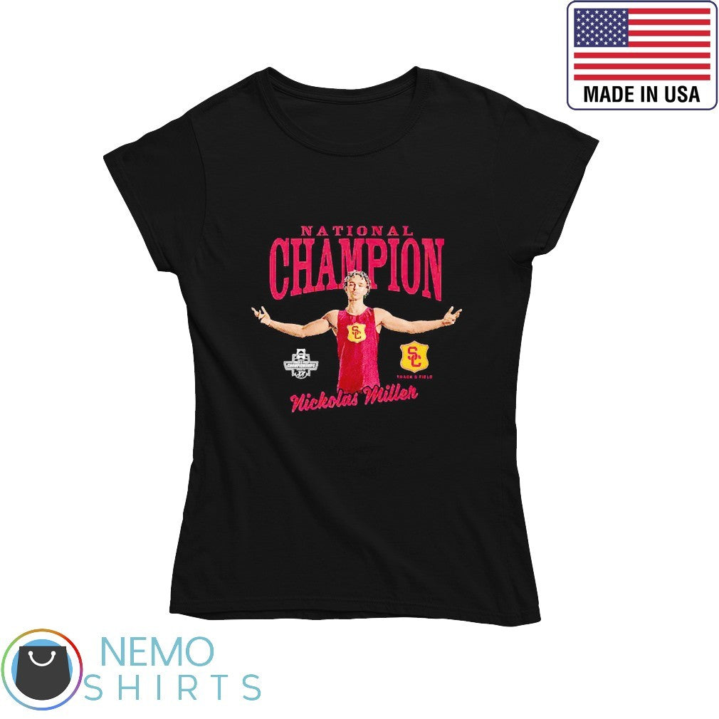 Nickolas Miller USC Trojans track and field national - Adult & Kids T-Shirts, Sweatshirts & Hoodies apparel design preview 4