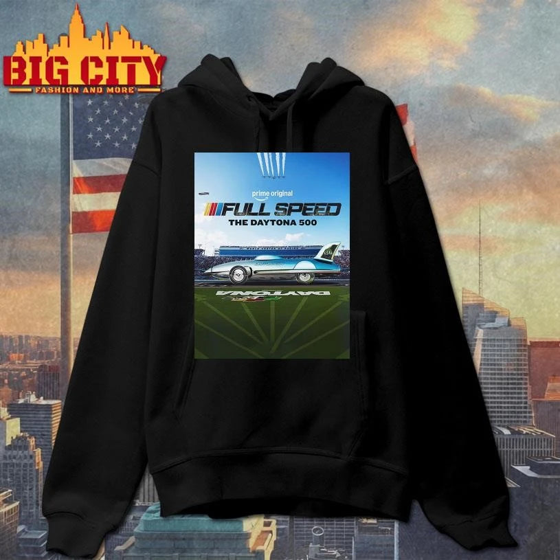 NASCAR Full Speed The Daytona 500 March 5 2026 New - Adult & Kids T-Shirts, Sweatshirts & Hoodies apparel design preview 2