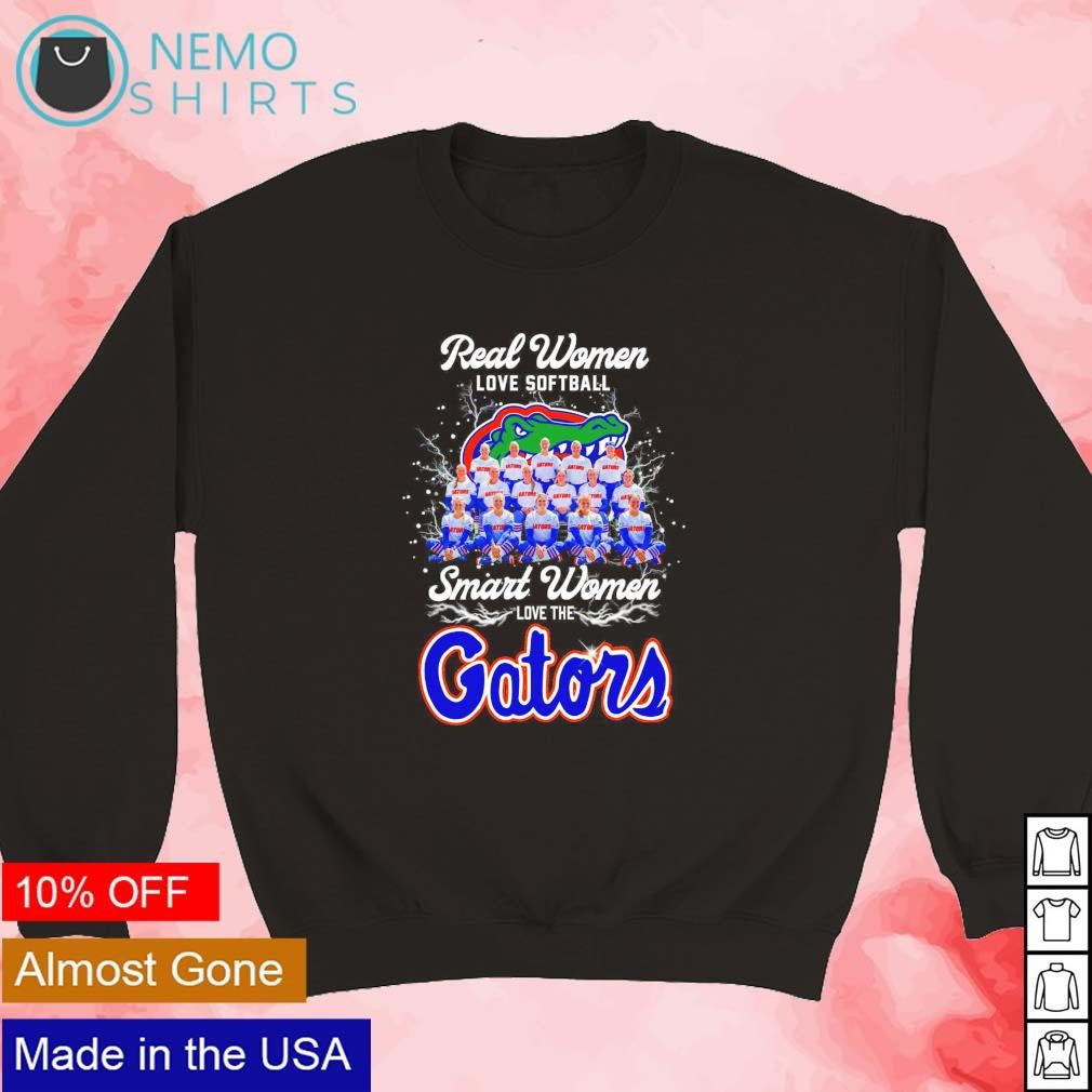 Real women love softball smart the Florida Gators - Adult & Kids T-Shirts, Sweatshirts & Hoodies apparel design preview 5