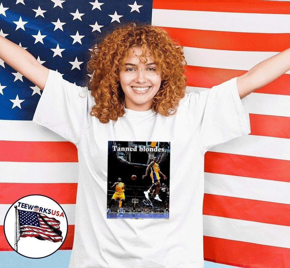 Tanned blondes Kobe Bryant and Shaquille O'Neal - Adult & Kids T-Shirts, Sweatshirts & Hoodies apparel design preview 7