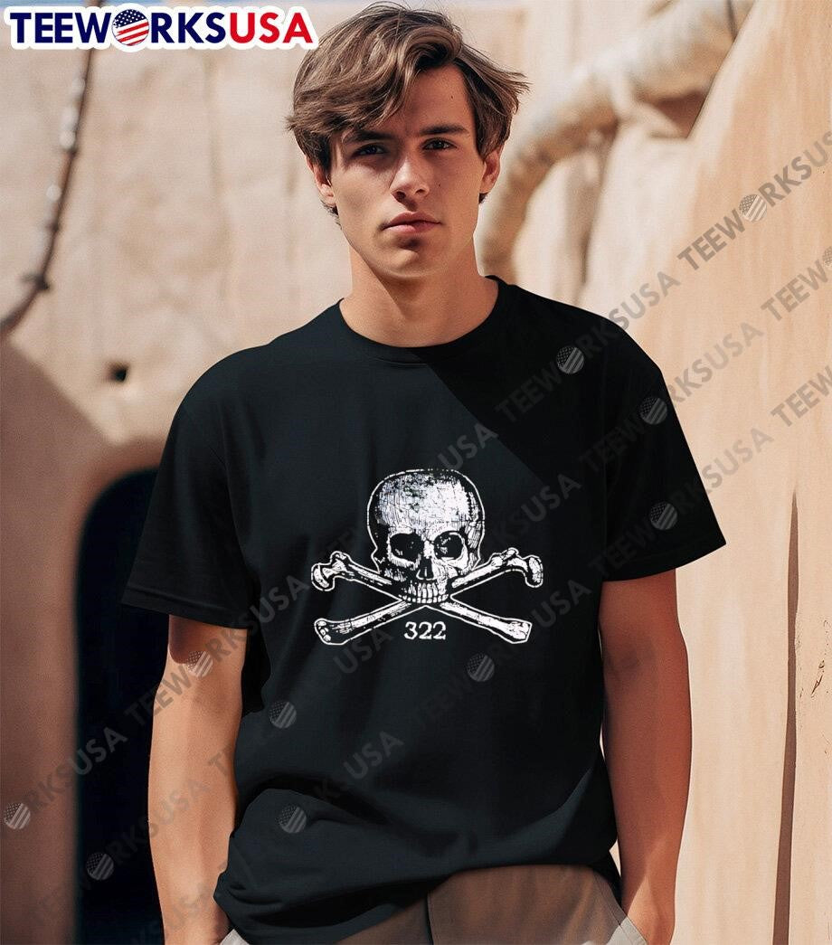 Skull Bones 322 Distressed And Crossbones - Adult & Kids T-Shirts, Sweatshirts & Hoodies apparel design preview 1