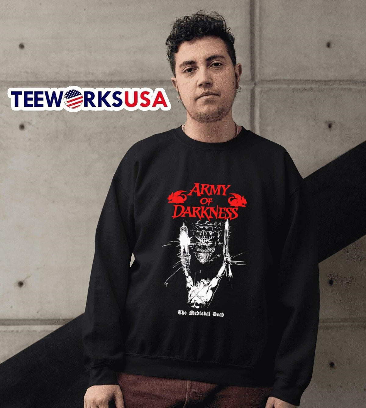 Army of Darkness the medieval dead - Adult & Kids T-Shirts, Sweatshirts & Hoodies apparel design preview 3