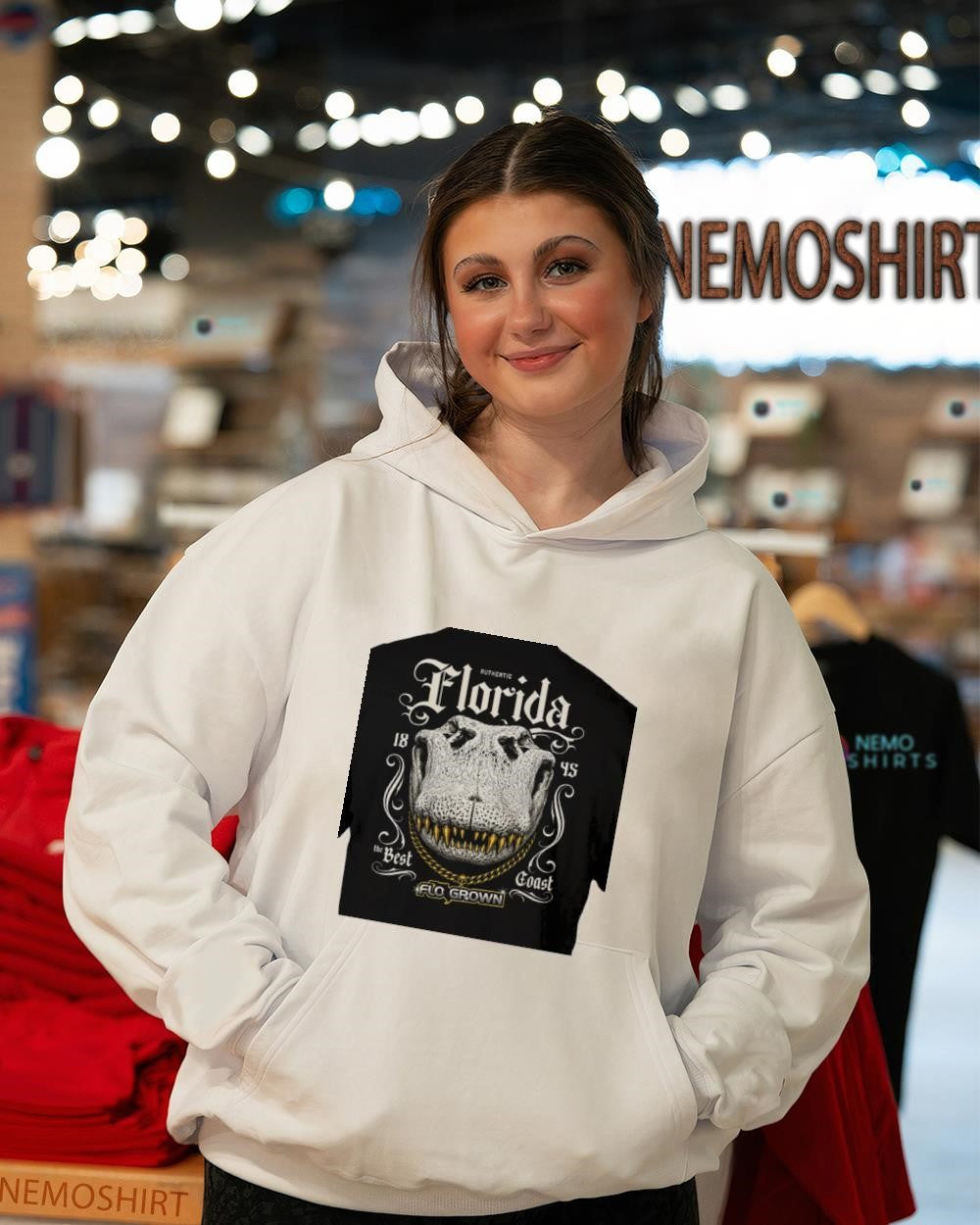 Florida gator authentic 1845 best coast - Adult & Kids T-Shirts, Sweatshirts & Hoodies apparel design preview 3