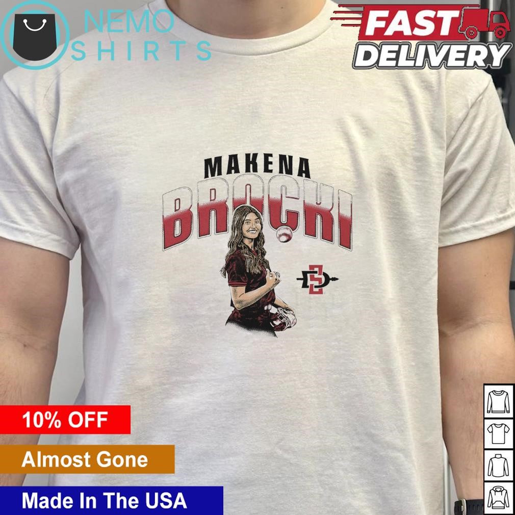 Makena Brocki SDSU softball cartoon - Adult & Kids T-Shirts, Sweatshirts & Hoodies product image 5
