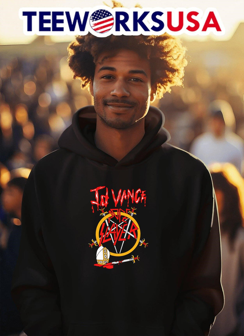 JD Vance Pope Band - Adult & Kids T-Shirts, Sweatshirts & Hoodies apparel design preview 2