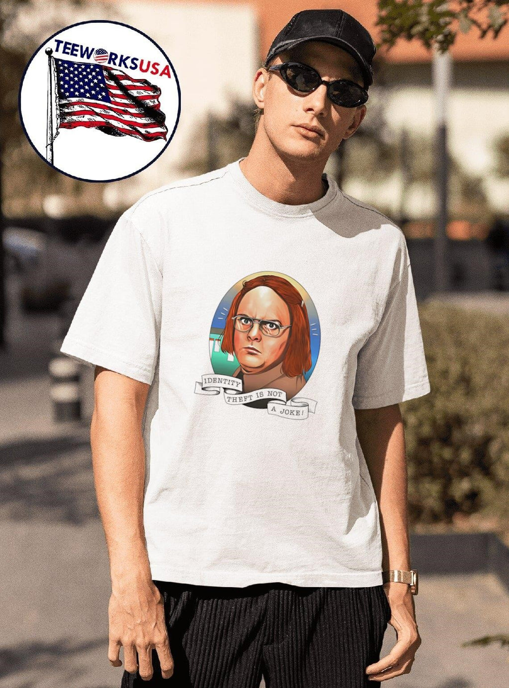 Rainn Wilson Identity theft is not a joke - Adult & Kids T-Shirts, Sweatshirts & Hoodies apparel design preview 1