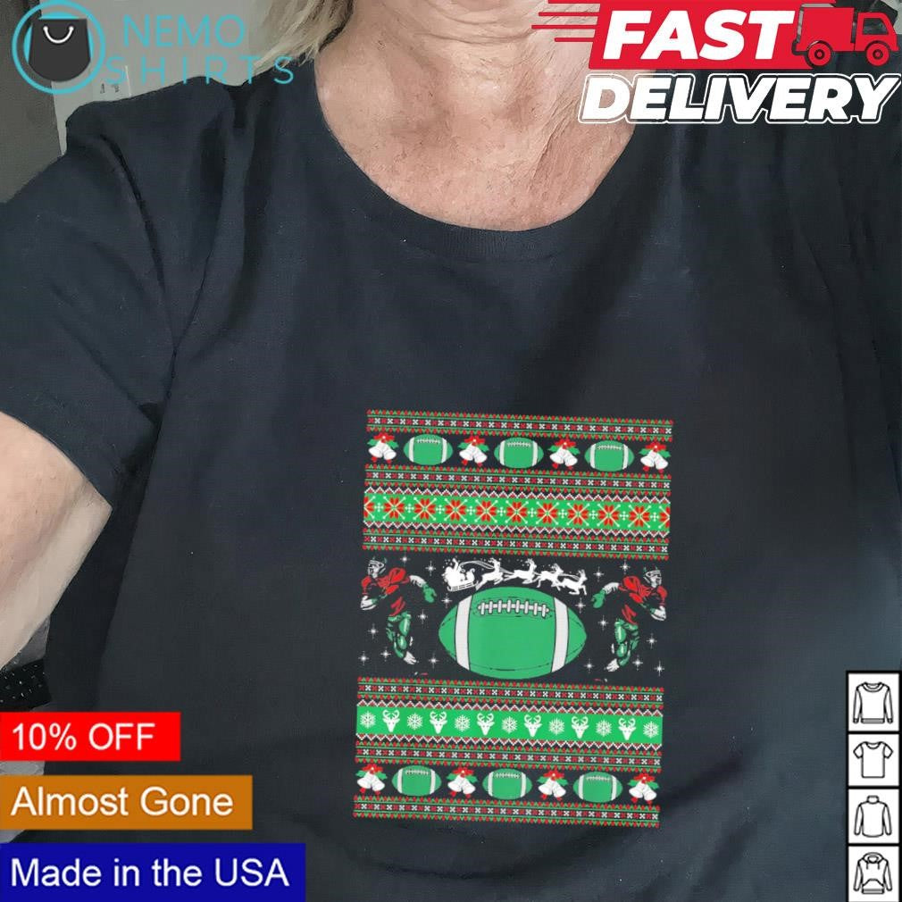 American football ugly Christmas - Adult & Kids T-Shirts, Sweatshirts & Hoodies apparel design preview 2