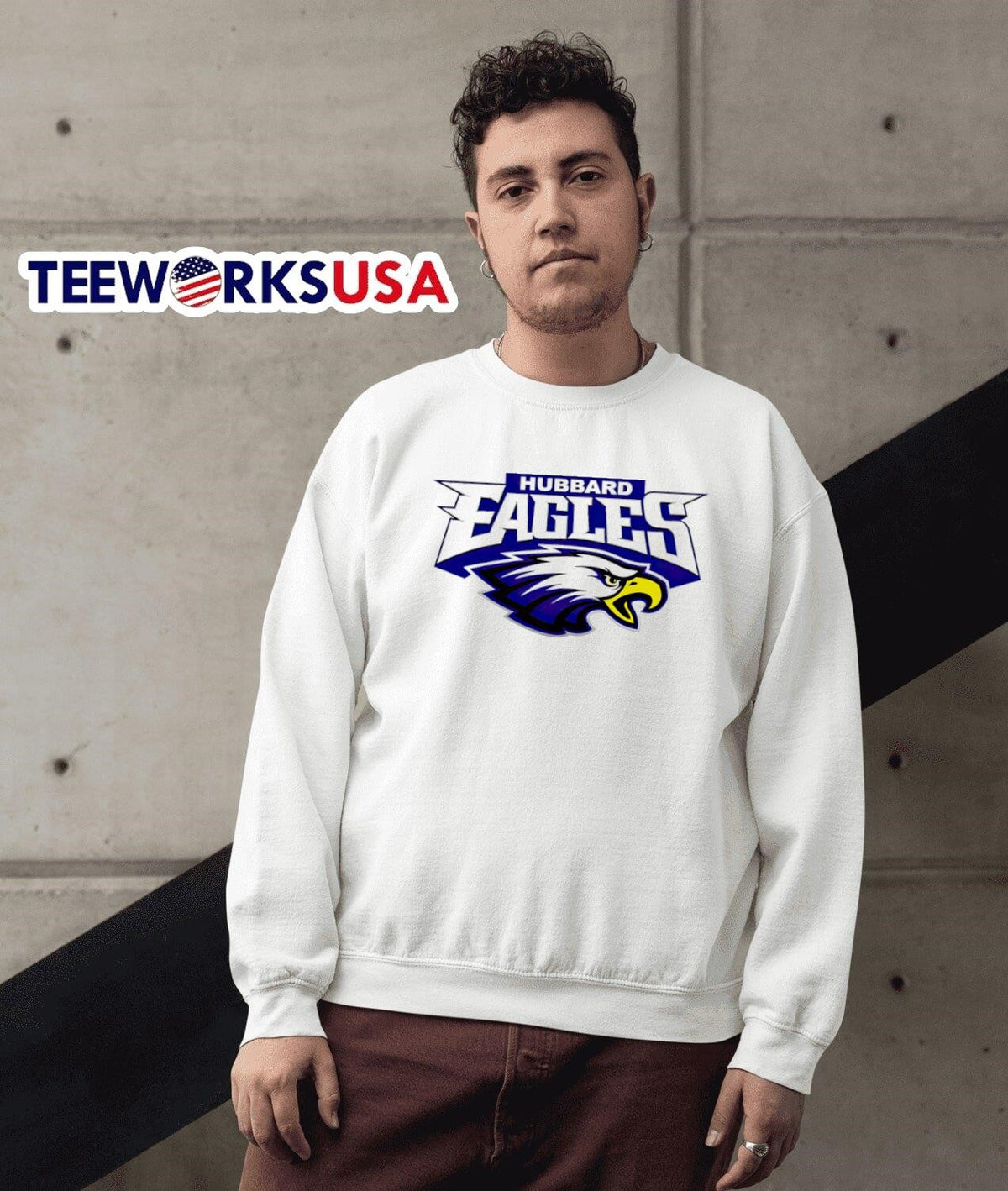 Hubbard eagles - Adult & Kids T-Shirts, Sweatshirts & Hoodies apparel design preview 3