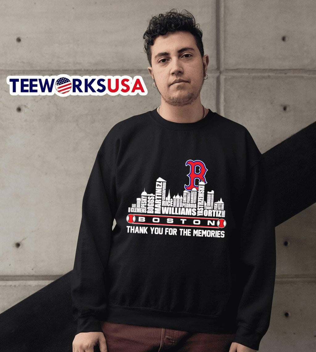 Skyline Boston Red Sox thank you for the memories - Adult & Kids T-Shirts, Sweatshirts & Hoodies apparel design preview 6
