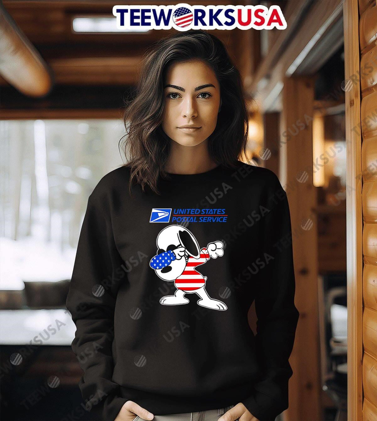 USPS Snoopy Dabbing - Adult & Kids T-Shirts, Sweatshirts & Hoodies apparel design preview 6