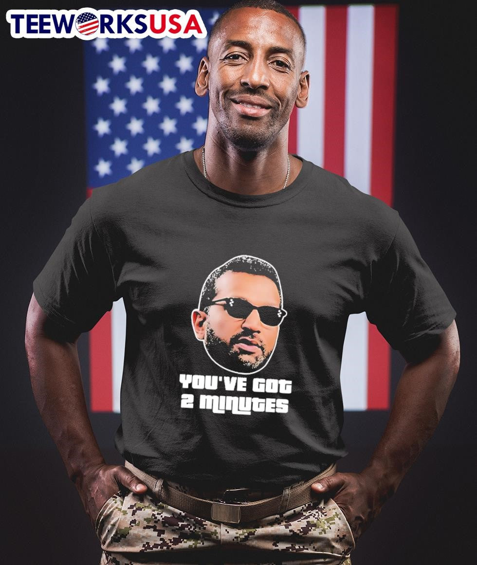 Kash Patel You've Got 2 Minutes - Adult & Kids T-Shirts, Sweatshirts & Hoodies apparel design preview 1