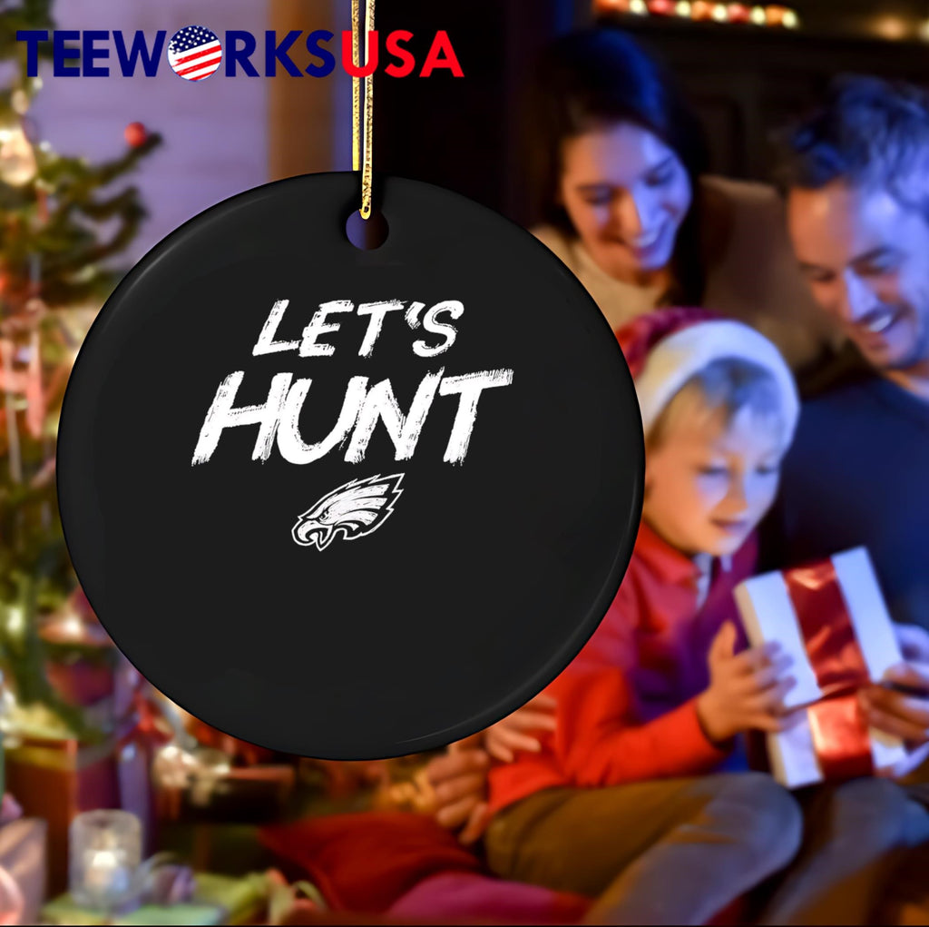 Philadelphia Eagles Let's Hunt black white - Adult & Kids T-Shirts, Sweatshirts & Hoodies apparel design preview 4