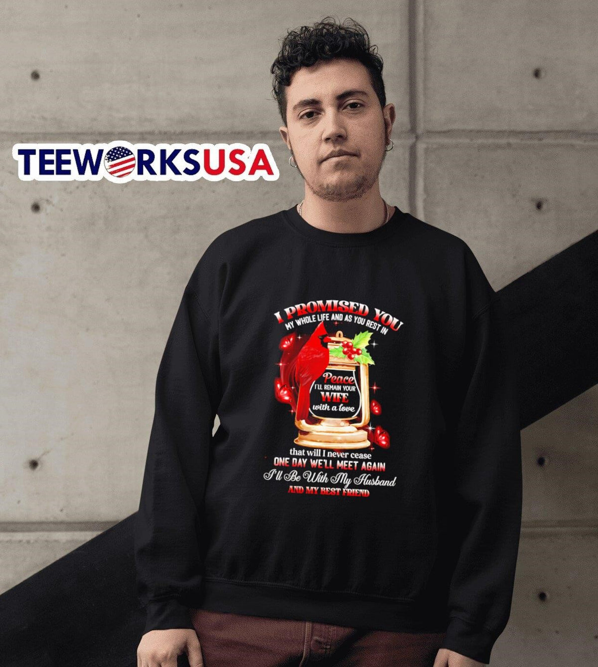 I promised you my whole life and as rest in peace - Adult & Kids T-Shirts, Sweatshirts & Hoodies apparel design preview 6