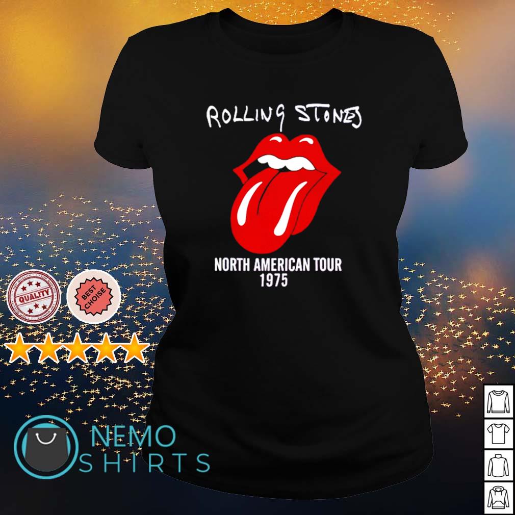Rolling Stones North American tour 1975 - Adult & Kids T-Shirts, Sweatshirts & Hoodies apparel design preview 3