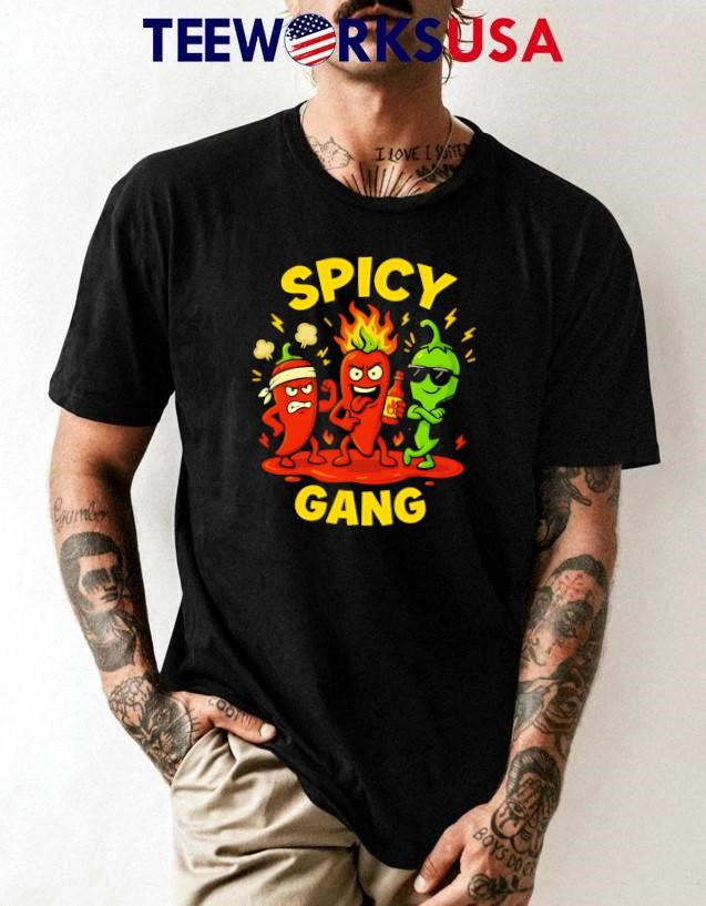 Spicy Gang Squad chili - Adult & Kids T-Shirts, Sweatshirts & Hoodies apparel design preview 1