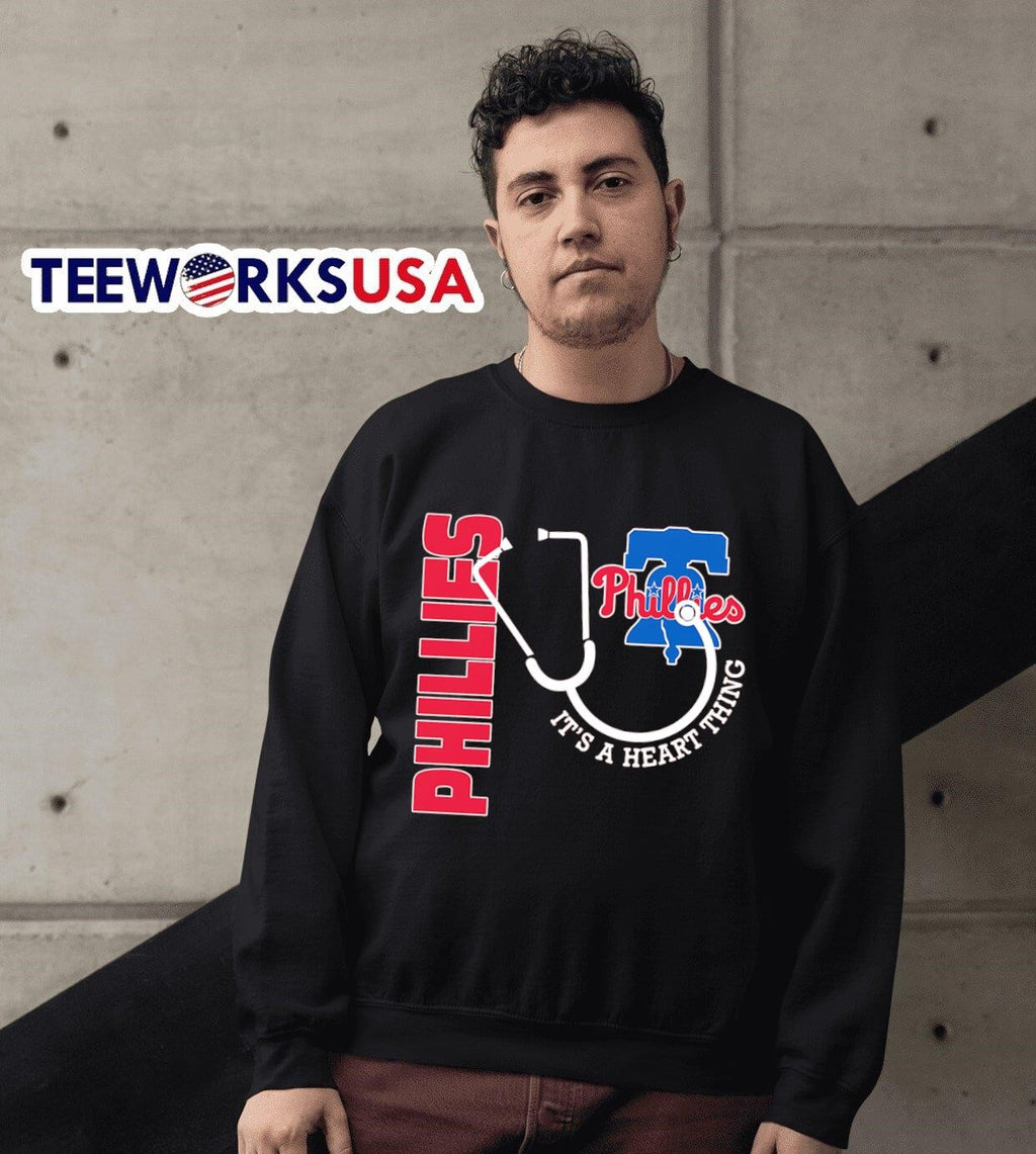 Philadelphia Phillies it's a heart thing - Adult & Kids T-Shirts, Sweatshirts & Hoodies apparel design preview 6