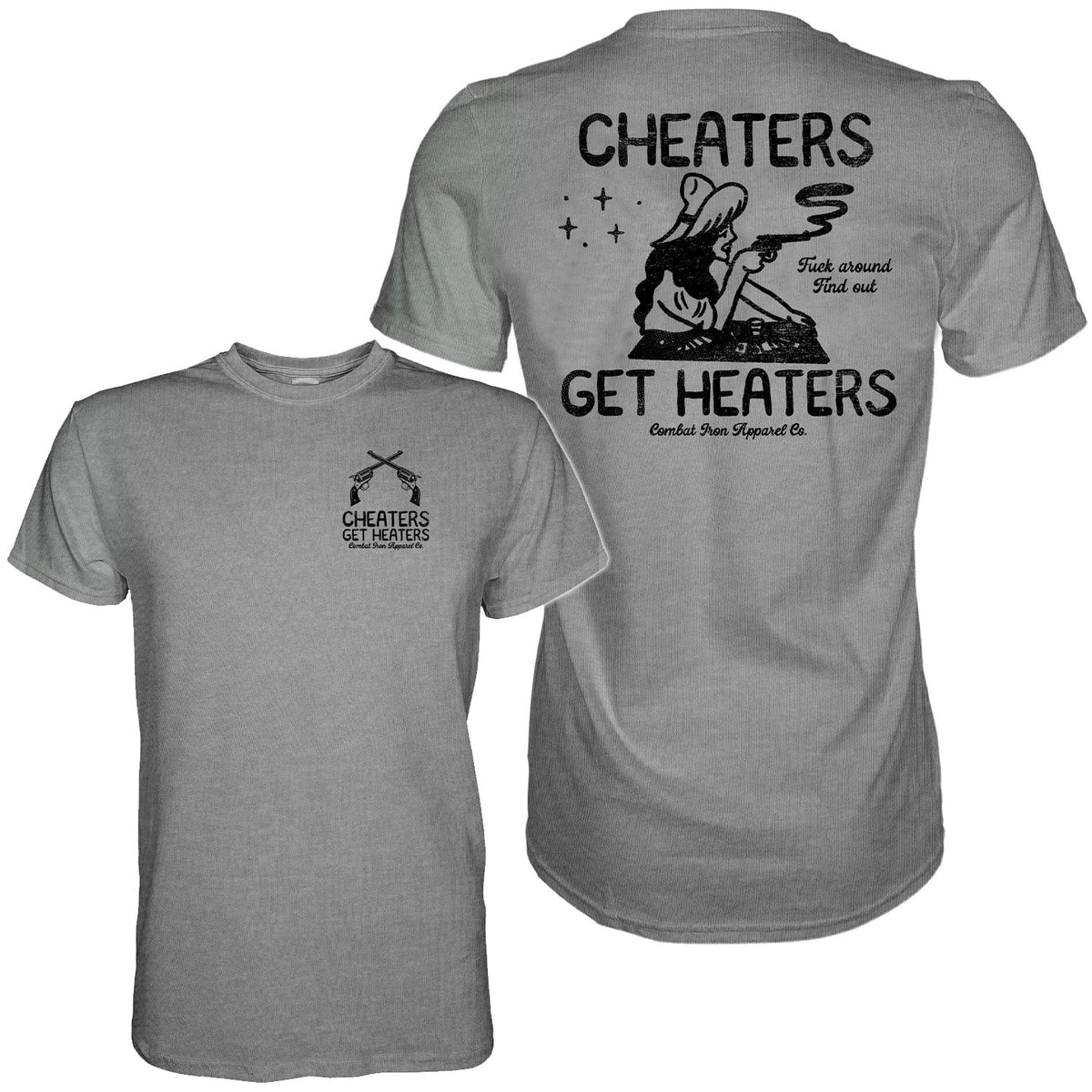 Cheaters Get Heaters Cowboy Edition Men's - Adult & Kids T-Shirts, Sweatshirts & Hoodies apparel design preview 12