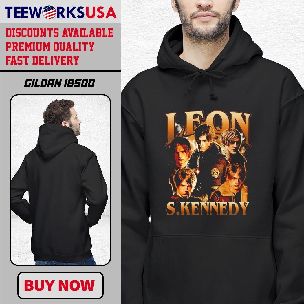 Leon S Kennedy the Resident Evil - Adult & Kids T-Shirts, Sweatshirts & Hoodies apparel design preview 2
