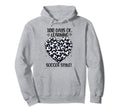 100 Days School Soccer Heart Love 100Th Hoodie - Fun Novelty Design Unisex - T-Shirt, Sweatshirt, Hoodie