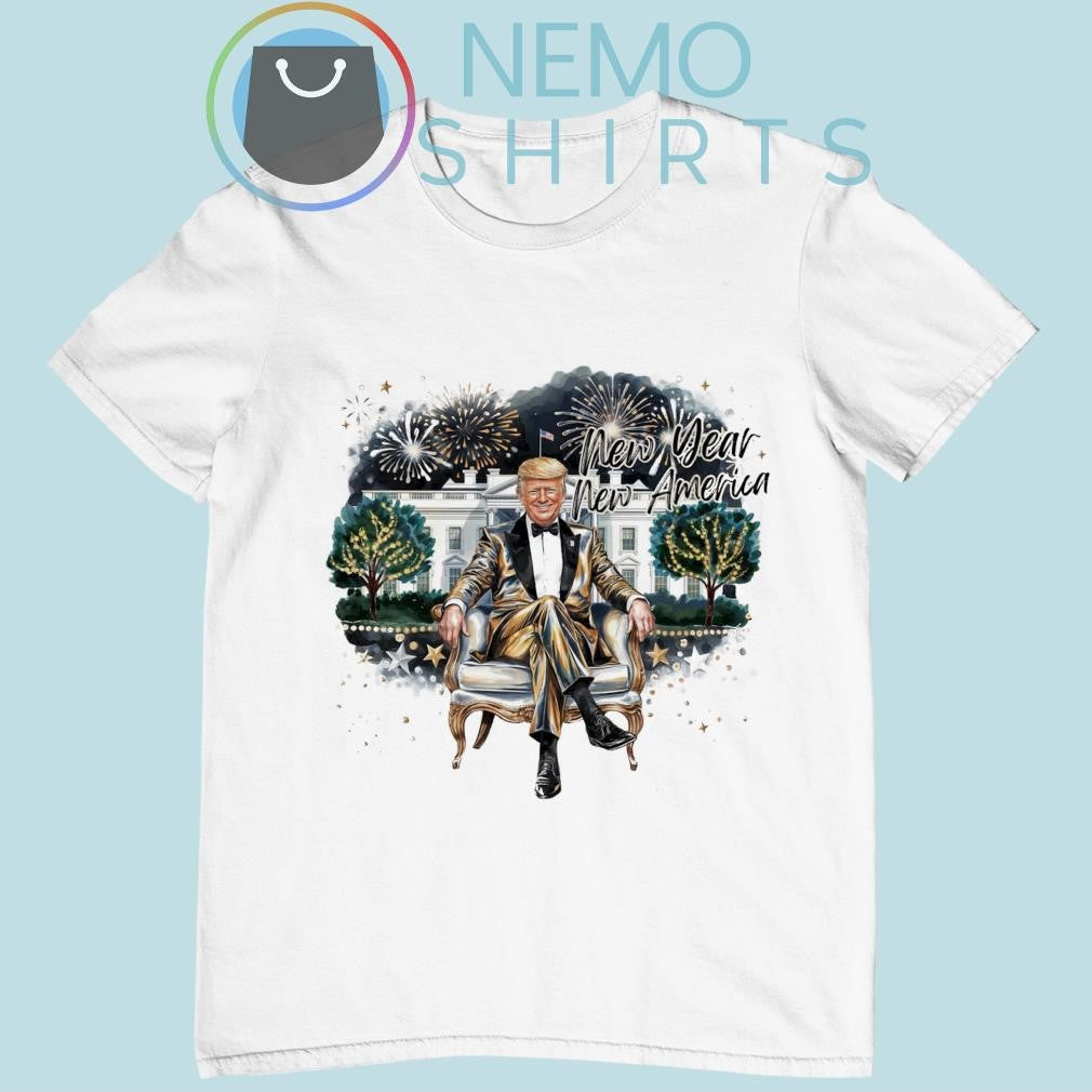 New year America Trump 2025 - Adult & Kids T-Shirts, Sweatshirts & Hoodies apparel design preview 4