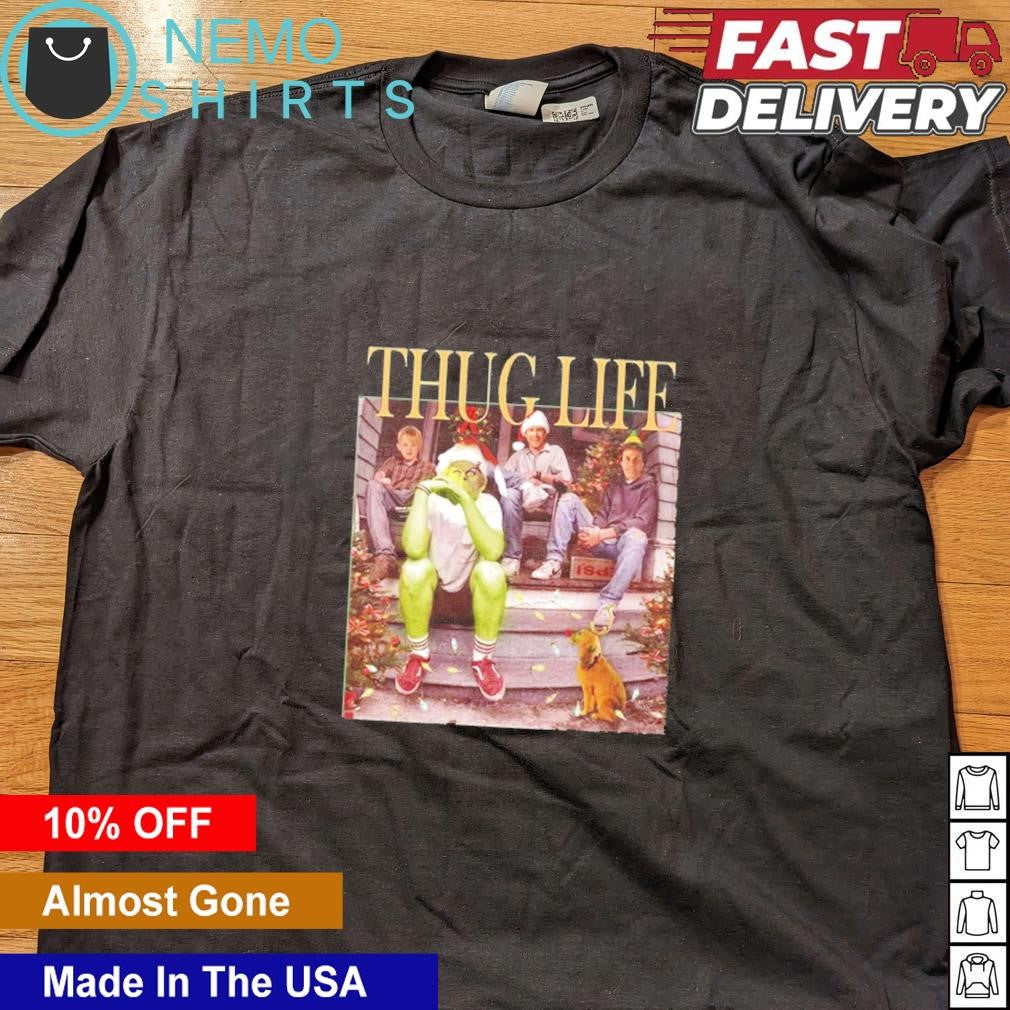 Thug Life Christmas characters - Adult & Kids T-Shirts, Sweatshirts & Hoodies apparel design preview 4