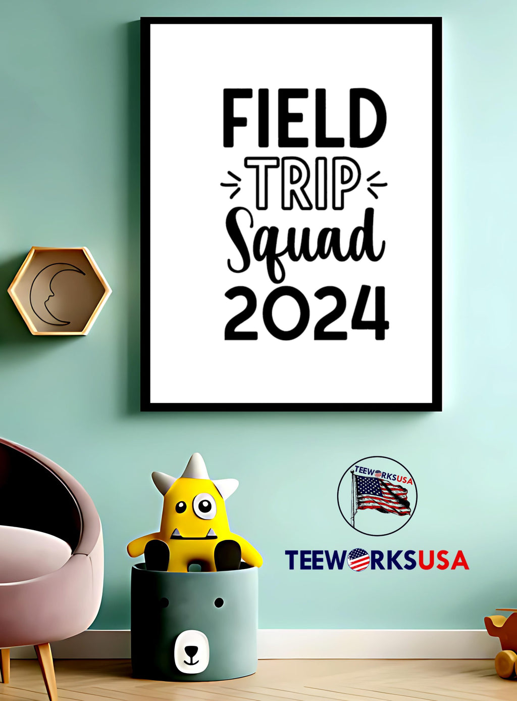 Field Trip Squad 2024 - Adult & Kids T-Shirts, Sweatshirts & Hoodies apparel design preview 4