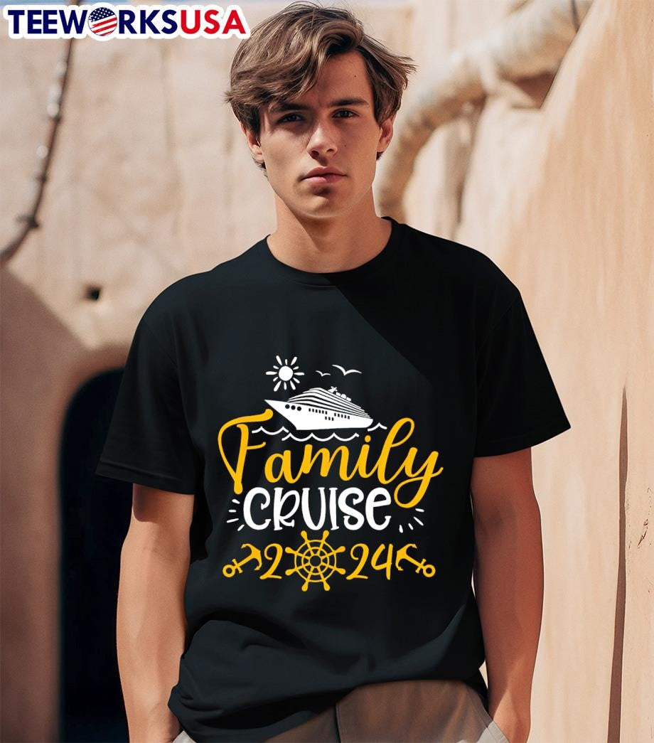 Family Cruise 2024 ship - Adult & Kids T-Shirts, Sweatshirts & Hoodies apparel design preview 1