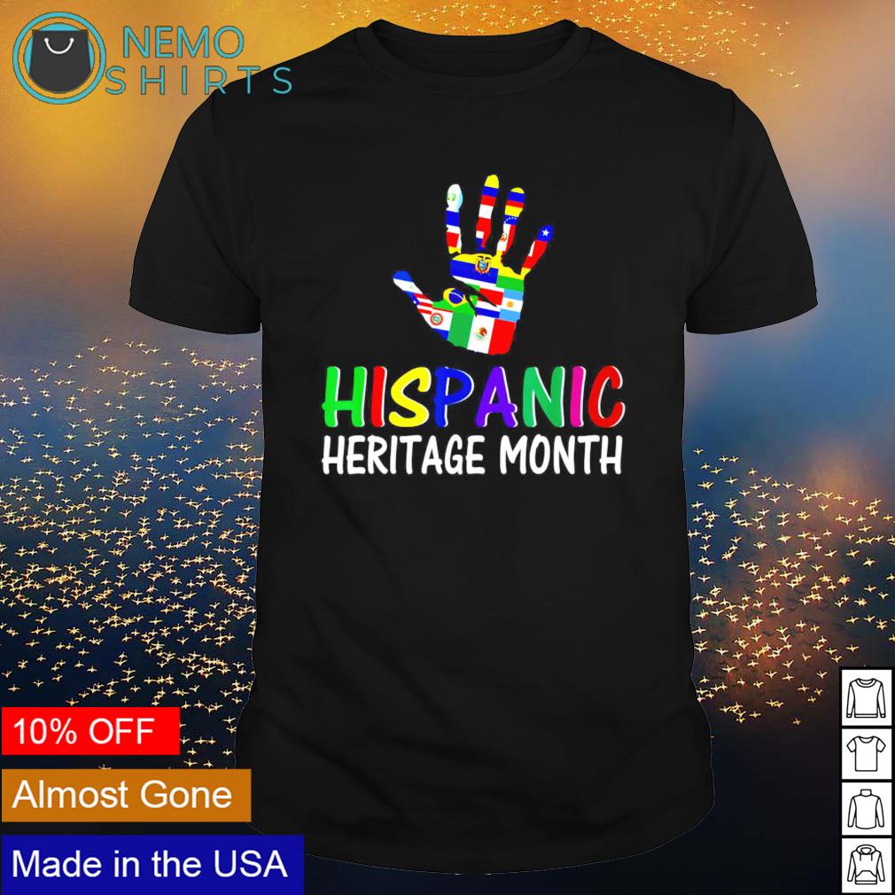 National Hispanic Heritage month all countries - Adult & Kids T-Shirts, Sweatshirts & Hoodies apparel design preview 1