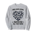 100 Days School Soccer Heart Love 100Th Sweatshirt - Graphic Print Unisex - T-Shirt, Sweatshirt, Hoodie